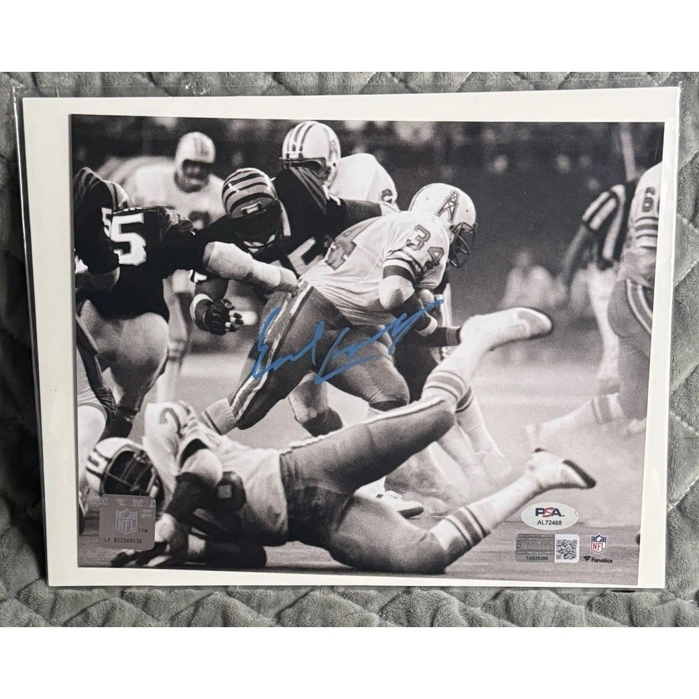 Earl Campbell Autographed Signed 8x10 Photo Houston Oilers PSA Authenticated‎